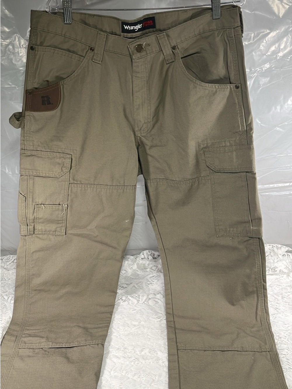 Wrangler Men’s Cargo Pants - Olive/Tan